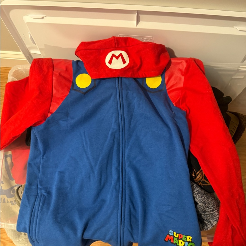 super mario zip up hoodie
